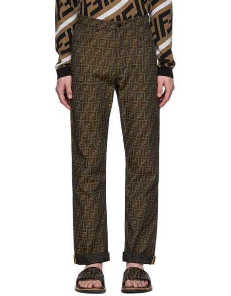 fendi mens trousers|fendi trousers price.